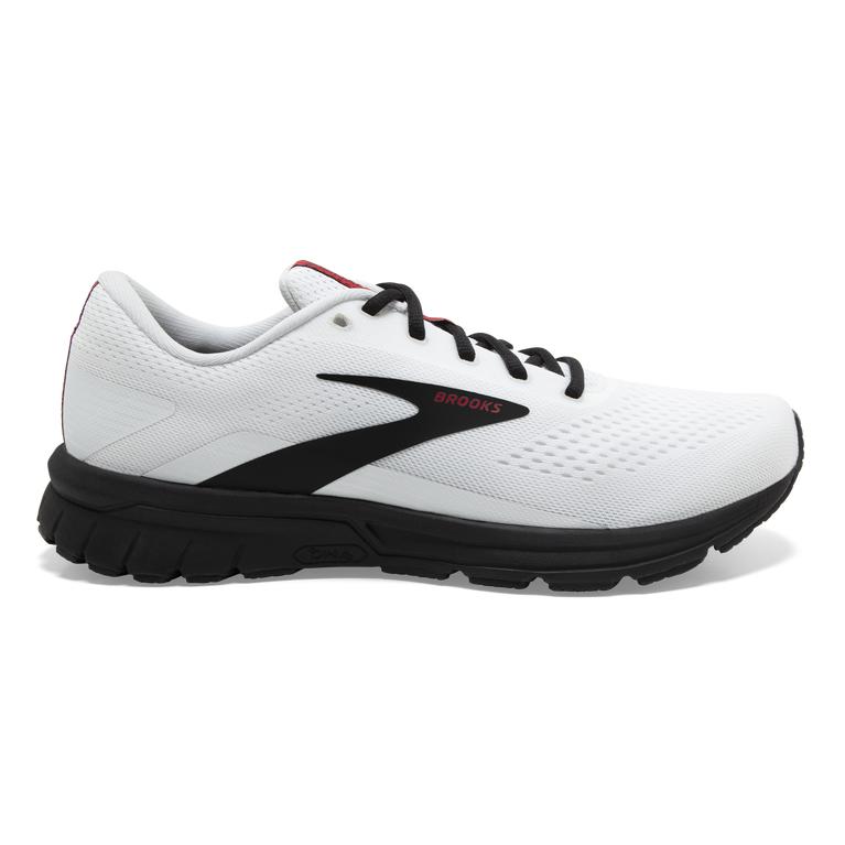 Brooks Signal 3 Mens Road Running Shoes - White/Black/Red - Indonesia (ZQYO-10869)